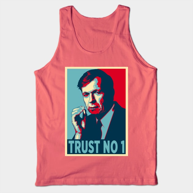 CIGARETTE SMOKING MAN TRUST NO 1 Tank Top by Theo_P